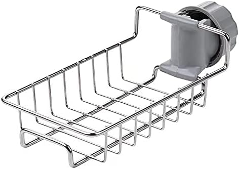 Stainless Steel Kitchen Sink Hanging Basket -Sink Sponge Holder - Faucet Rack