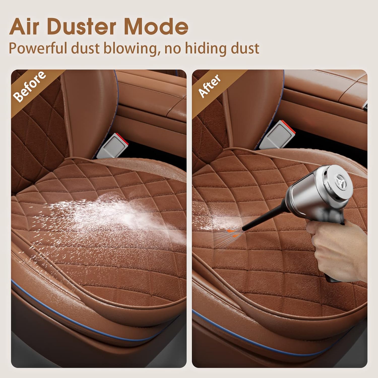3 In 1 Portable Vacuum Cleaner- Durable Wireless Vacuum -Duster Blower Air Pump- High Power Strong Suction Vacuum Cleaner For Home, Laptop, Vehicle Interior Cleaner