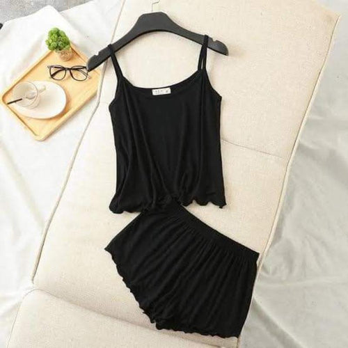 Comfortable Cotton Jersey Cami Set - 2 Pcs