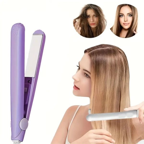 Mini Portable Hair Straightner / Air Smooth, Silky, Frizz-free And Healthy. (with Packing Box) (random Color)