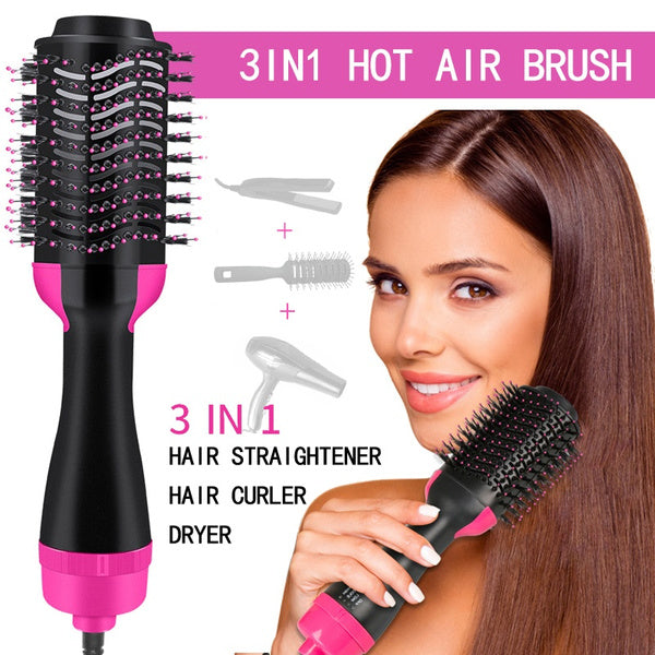 3-in-1 One Step Hot Air Brush – Dryer + Styler