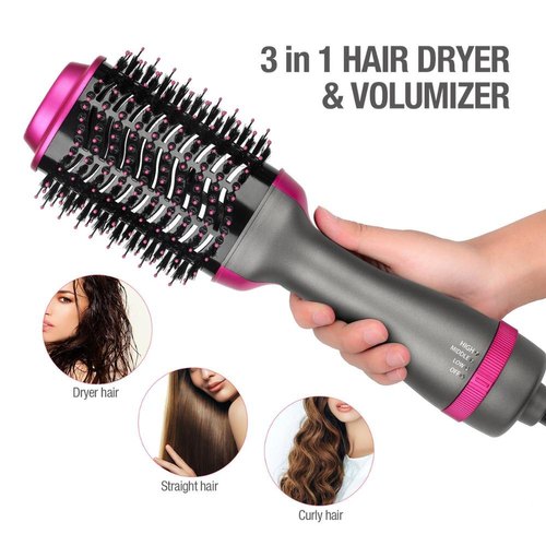 3-in-1 One Step Hot Air Brush – Dryer + Styler